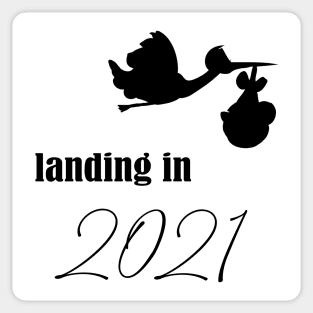 Landing in 2021 | Baby 2021 Sticker